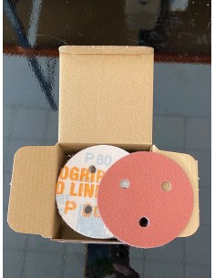 DISCO VELCRO 75mm P80 1un (50/C) INDASA